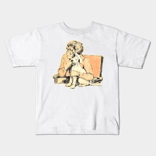 I love petting dogs Kids T-Shirt